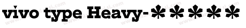 vivo type Heavy字体转换